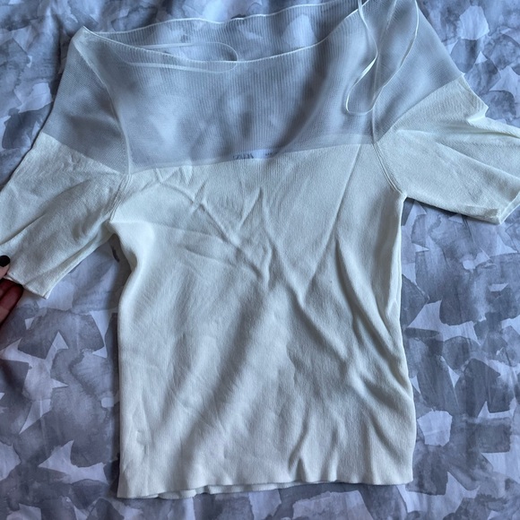 Zara - Small half sheer top - Picture 3 of 7